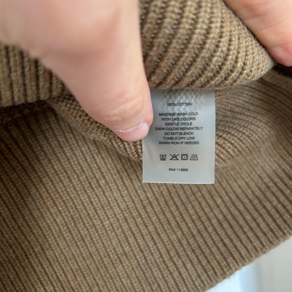 Margaret O'Leary Brown Knit Textured Puff-Sleeve Sweater - Picture 3 of 7